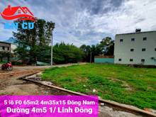 Hình ảnh ĐẦU TƯ: 5 nền F0 65M2 ngang 4m35 đường 5M hướng Đông Nam, có giá gốc