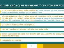 Hình ảnh Dự án Honas residence - 3 mặt tiền chỉ 26tr/m2