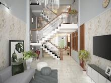 Hình ảnh Bán nhà phố 1 trệt lửng 2 lầu st full nội thất cao cấp 277 m2