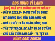 Hình ảnh BDS Hùng Vĩ Land Nhà 2MT 6x22m 1T1L đường 12m LXO chỉ 10.5 tỷ