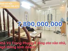Hình ảnh Nhà ngõ thông kinh doanh ôtô vào nhà cần bán tại Vũ Trọng Phụng 7,8tỷ