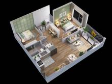 Hình ảnh Bán Căn Hộ 2N SMART CITY, 55m2, hướng TN-ĐN, VIew Công viên