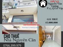 Hình ảnh Cho Thuê Nhà 1 Trệt, 1 Lửng, 2 Lầu, 4PN 226/43 Nguyễn Văn Lượng, Q.GV