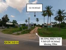 Hình ảnh [VỊ TRÍ ĐẸP] Bán nhanh lô ngay QL1A. Chốt 120nghìn/m2. LH : 070258**