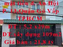 Hình ảnh Bán nhà mặt tiền đường An Hội,Phường 13,Quận Gò Vấp