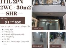 Hình ảnh Bán nhà Bình Tân,30m2,SHR,Hẻm sạch sẽ