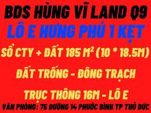 Hình ảnh BDS Hùng Vĩ Land [NC] Gía 11.1 tỉ ~ 60 tr/m². Lô E + G(10x18.5m)