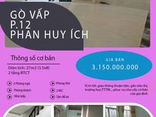 Hình ảnh Gò vấp, P12, Phan Huy Ích, 2 tầng BTCT