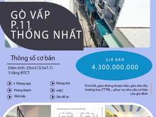 Hình ảnh Gò Vấp, P11, Thống Nhất, 5 tầng, 4,3 tỷ