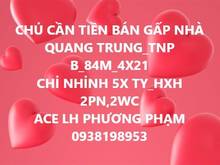 Hình ảnh 1 căn duy nhất HXH Quang TRung_TNPB_84M_4x21 chỉ nhỉnh 5xty,hàng hiếm