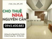 Hình ảnh Cho Thuê Nhà Nguyên Căn Full NT Đường14 (Nguyễn Duy Trinh) TP.Thủ Đức