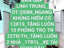 Hình ảnh chủ khóc cạn mắt_dt 200m linh trung _13x19 thu nhập 25tr/th_tặng 2 nha