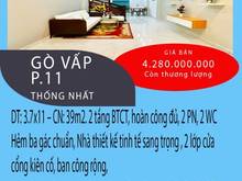 Hình ảnh Gò Vấp, P11, Thống Nhất, 39m2, 2 tầng BTCT chỉ nhỉnh 4 tỷ