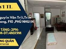 Hình ảnh Chính chủ gửi,nhà ngay Nguyễn Văn Trỗi phường 10 rẻ vào,4Tang,Gia6Ty1
