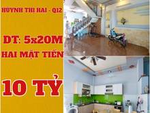 Hình ảnh Nhà mặt tiền Huỳnh Thị Hai, Quận 12, 100m, 4 tầng lộng lẫy.