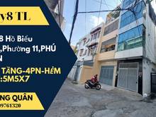 Hình ảnh VIP,Nhà ngay hẻm 48 Hồ Biếu Chánh Phường 11 Phú Nhuận,5Tang,chỉ 6ty8TL