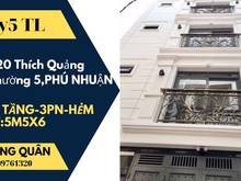 Hình ảnh Ngộp,Bán Nhà 5 Tầng gần Nguyễn Kiệm, Phường 5 Phú Nhuận,giá 5Ty5 cònTL