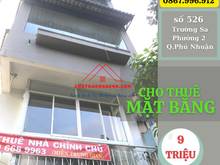 Hình ảnh Chính Chủ Cho Thuê Mặt Bằng Tầng 3 (45m2) số 526 Trường Sa Q.Phú Nhuận