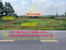 Hình ảnh Chính Chủ Cần Bán Gấ Lô Đất 2 Mặt Tiền Tỉnh Lộ 7, Trung Lập Hạ, Củ Chi