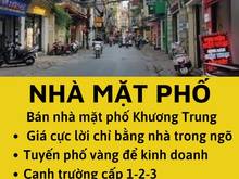 Hình ảnh NHÀ SIÊU HIẾM MẶT ĐƯỜNG KHƯƠNG TRUNG!Cần bán địa điểm kinh doanh 7 tỷ9