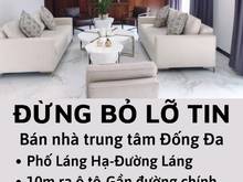 Hình ảnh NHÀ TRUNG TÂM Ở CỰC SƯỚNG!Cần bán nhà đất Đống Đa-gần ô tô-MT 7m-4 tỷ6