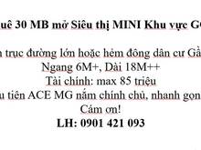 Hình ảnh Chuỗi siêu thị cần thuê MB quận Gò Vấp