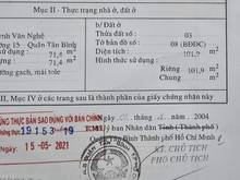 Hình ảnh Bán nhà MT số 42 Huỳnh Văn Nghệ F15 Q.Tân Bình(5x20m)trệt 4 lầu.15.5ty