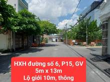 Hình ảnh HXT đua, thông Đường 06, P15, GV. 65m2, 4.5/5m x 13.5m, 2T. Giá 5.8tỷ.