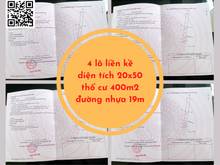 Hình ảnh Tân Lợi, 4 lô liền kề 20x50x400tc kế bên nhà dân