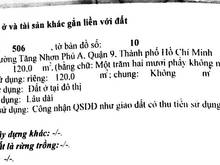 Hình ảnh Bán đất MT đường D2 Man Thiện , P. Tăng nhơn phú A , Quận 9 . DT:120m2