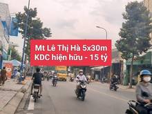 Hình ảnh ĐẤT VUÔNG VỨC 5 x 30M MẶT TIỀN Lê Thị Hà, Trung Tâm KDBB Huyện Hóc Môn
