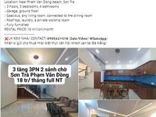 Hình ảnh Sơn Trà - Cho thuê nhà 3 tầng 3PN full Nt mới đẹp gần biển