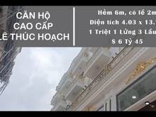 Hình ảnh Cần bán nhà 1/ Lê Thúc Hoạch, Hẻm 6m, dt 55.7m2, 4.5 tấm
