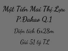 Hình ảnh Mặt Tiền Mai Thị Lựu, P.ĐaKao, Q.1 dt:6x28m Giá 51ty TL