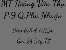 Hình ảnh Mặt Tiền Hoàng Văn Thụ, Q.PN DT:4.7x25m CN: 99m2 Giá: 24.5ty còn TL