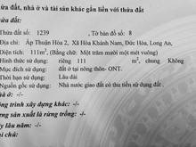 Hình ảnh Chính chủ Bán đất thổ cư tại xã Hòa Khánh Nam, Đức Hoà, Long An