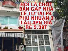 Hình ảnh GẤP BÁN Nhà Hẻm Xe Hơi Lê Tự Tài P4 Phú Nhuận 3 lầu 4PN sd 93m2  giá r