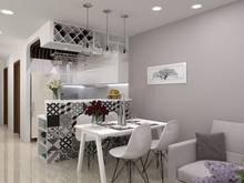 Hình ảnh Cho thuê CH Âu Cơ Tower 90m2, 3PN, 2WC, Full NT. Giá Thật: 13 tr/th
