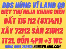 Hình ảnh BDS HÙNG VĨ LAND Siêu Rẻ ! Biệt THự Hoja Khang Điền 8x14m chỉ 19tr