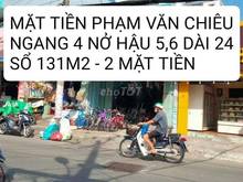 Hình ảnh Bán131m2 đất mặt tiền v.trí kim cương Phạm Văn Chiêu 4/5,6 x 24 rẻ đẹp