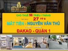 Hình ảnh HĐT 50tr/th - BÁN NHÀ MT Nguyễn Văn Thủ, Đakao, Quận 1, 27 tỷ, 0933644