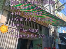 Hình ảnh Bán nhà 344 Chiến lược bình tân gần chợ Bình Trị Đông 106m2 sổ hồng