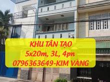 Hình ảnh nhà 5x20m, 3L ,4pn khu vực tân tạo