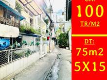 Hình ảnh Bùi Thị Xuân, P.3 Tân Bình, Dt:75m2- 5x15 - Giá 7,5 Tỷ (100tr/m2)