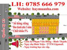 Hình ảnh Nhà hoàn thiện TRỆT 3 LẦU ngay chợ Bình Triệu - Phạm Văn Đồng. GIÁ HỜI