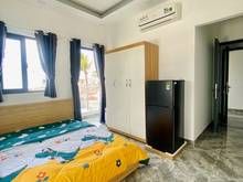 Hình ảnh Phòng studio full nội thất Nơ Trang Long, Ban công, cửa sổ, thang máy