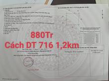 Hình ảnh Bán 5865m2 đất hoà thắng vuông chỉ 880tr, cách ĐT 716 1,2km miễn TG