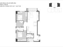 Hình ảnh 2N+1,2VS,2logia 84m2 căn góc 3 mặt thoáng.View Sông Hồng.Nhận ở ngay
