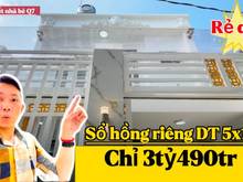 Hình ảnh ✅Nhà Giá Rẻ✅ Sổ hồng riêng DT 5x10m trệt lầu 2pn