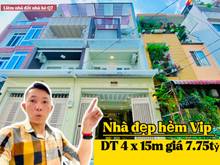 Hình ảnh ✅Mặt tiền hẻm✅ Khu sầm uất vừa ở mở văn phòng ok DT 4x15m